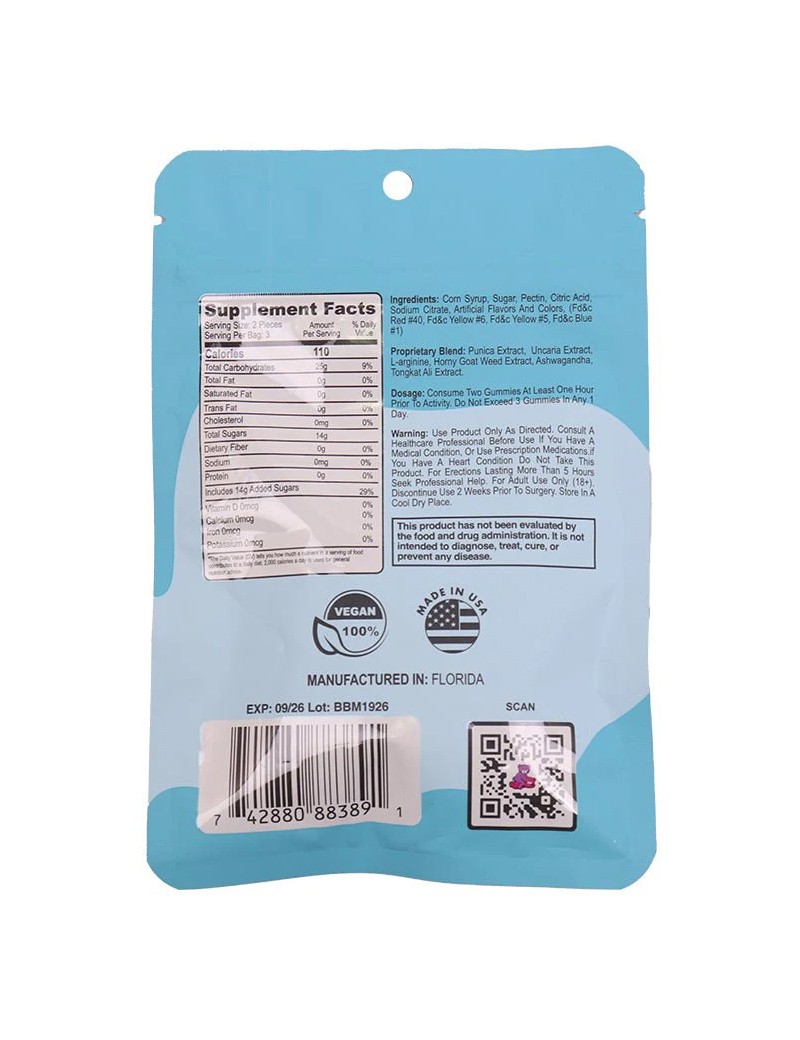 Boner Bear Male Gummies 3 Doses per Pack