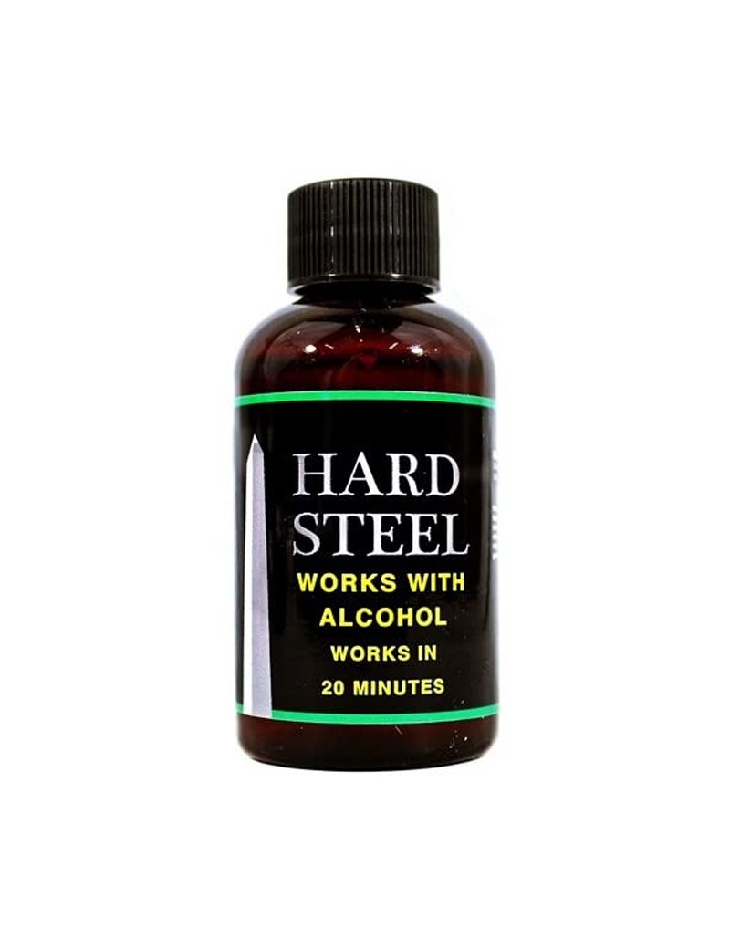 Hard Steel 2oz Liquid Shot Bottles (12 Pack)