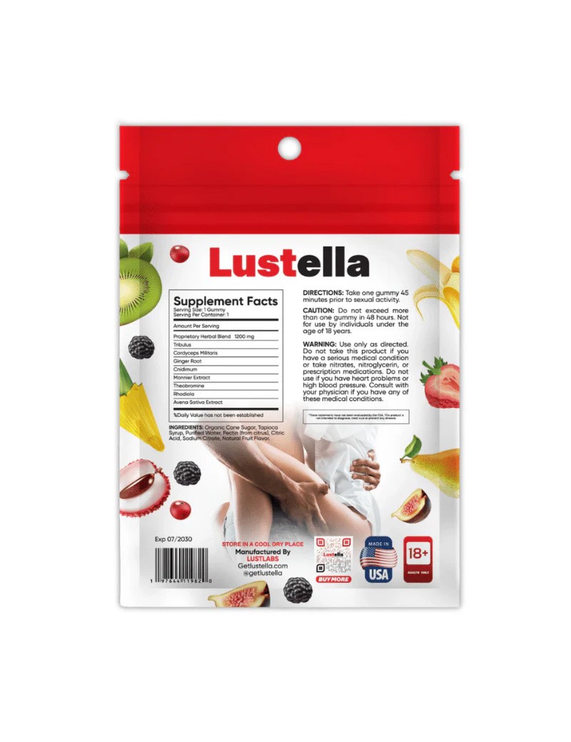 Lustella Sexually Enhanced Fruit Gummies
