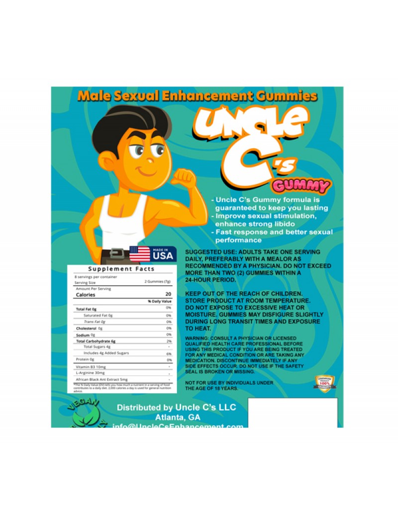 Uncle C’s Pecker Upper Gummy Pack of 2 (10 Pieces)